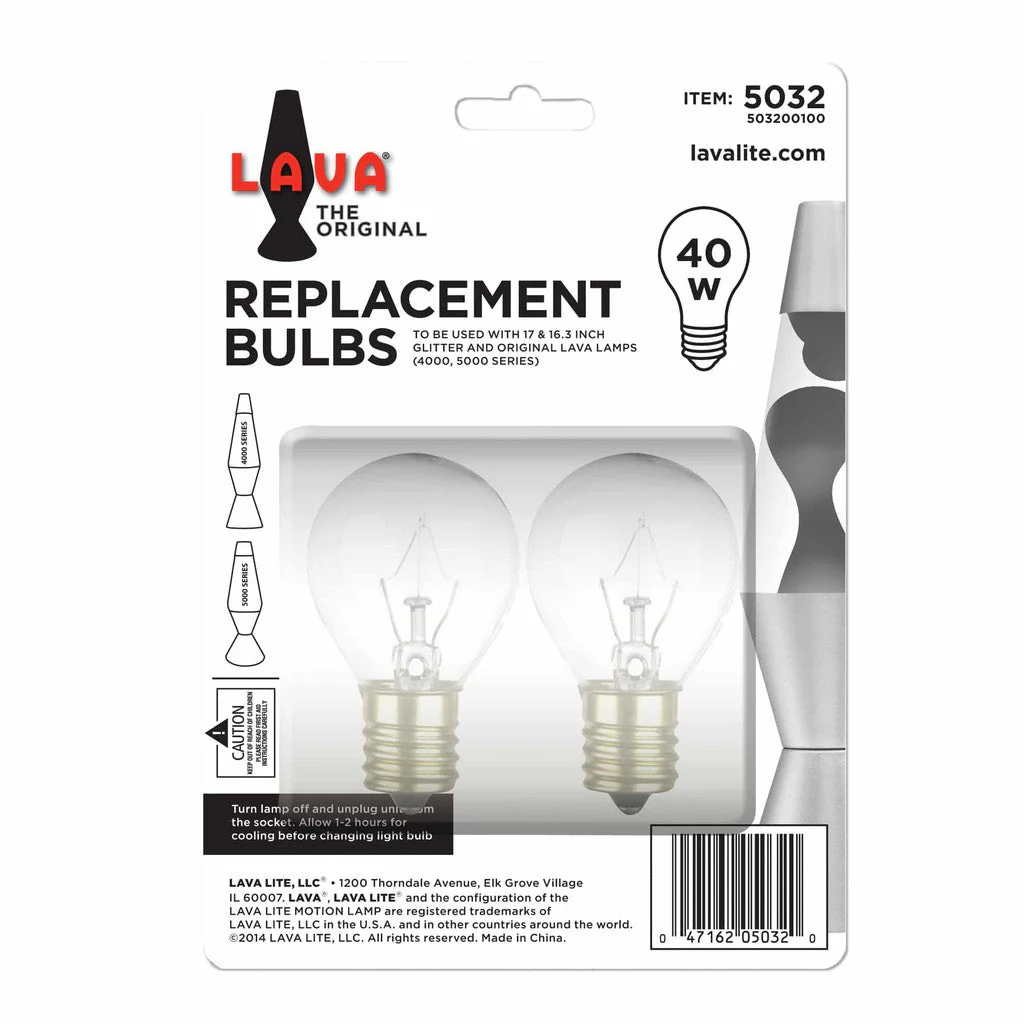 40 Watt Bulb 2PK Lava Lamp