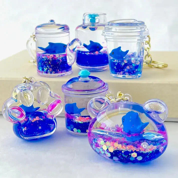 Blue Dolphin Floaty Keycharm