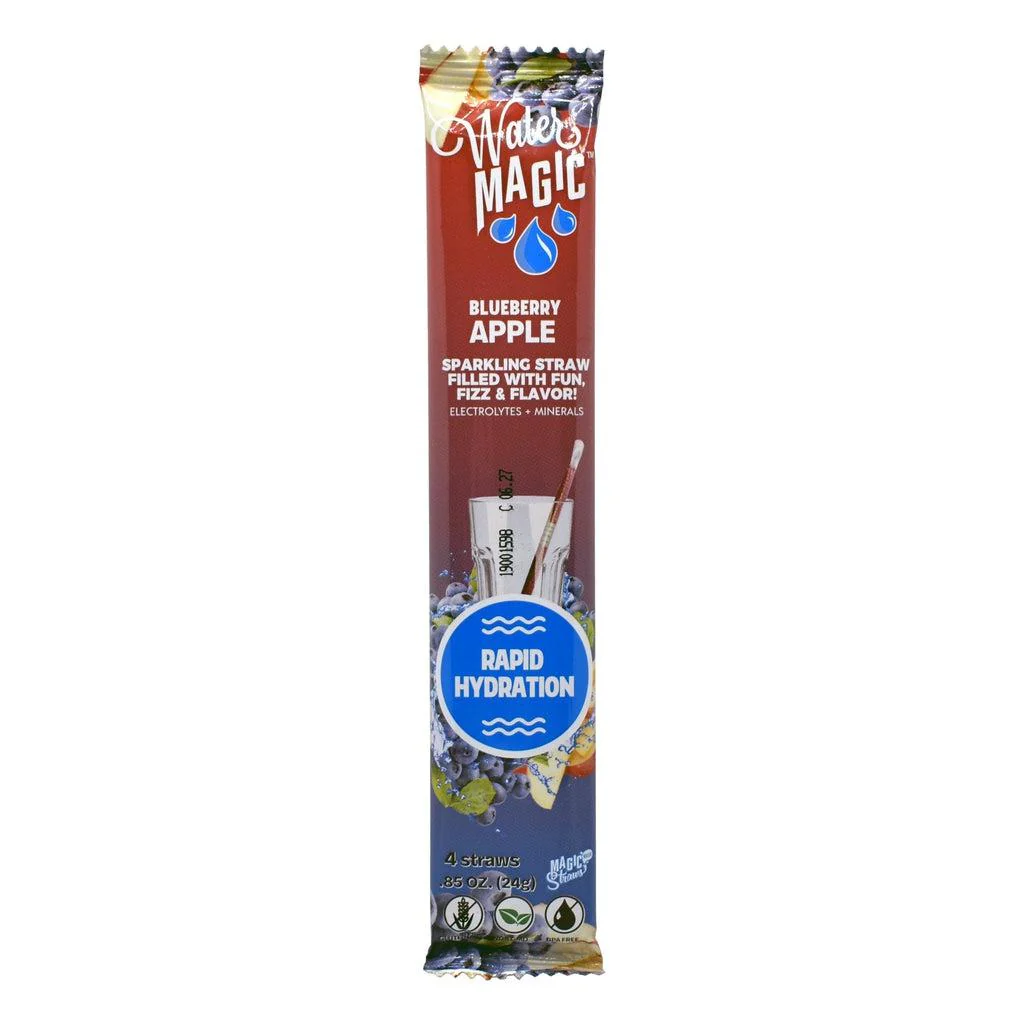 Blueberry Apple Water Straws