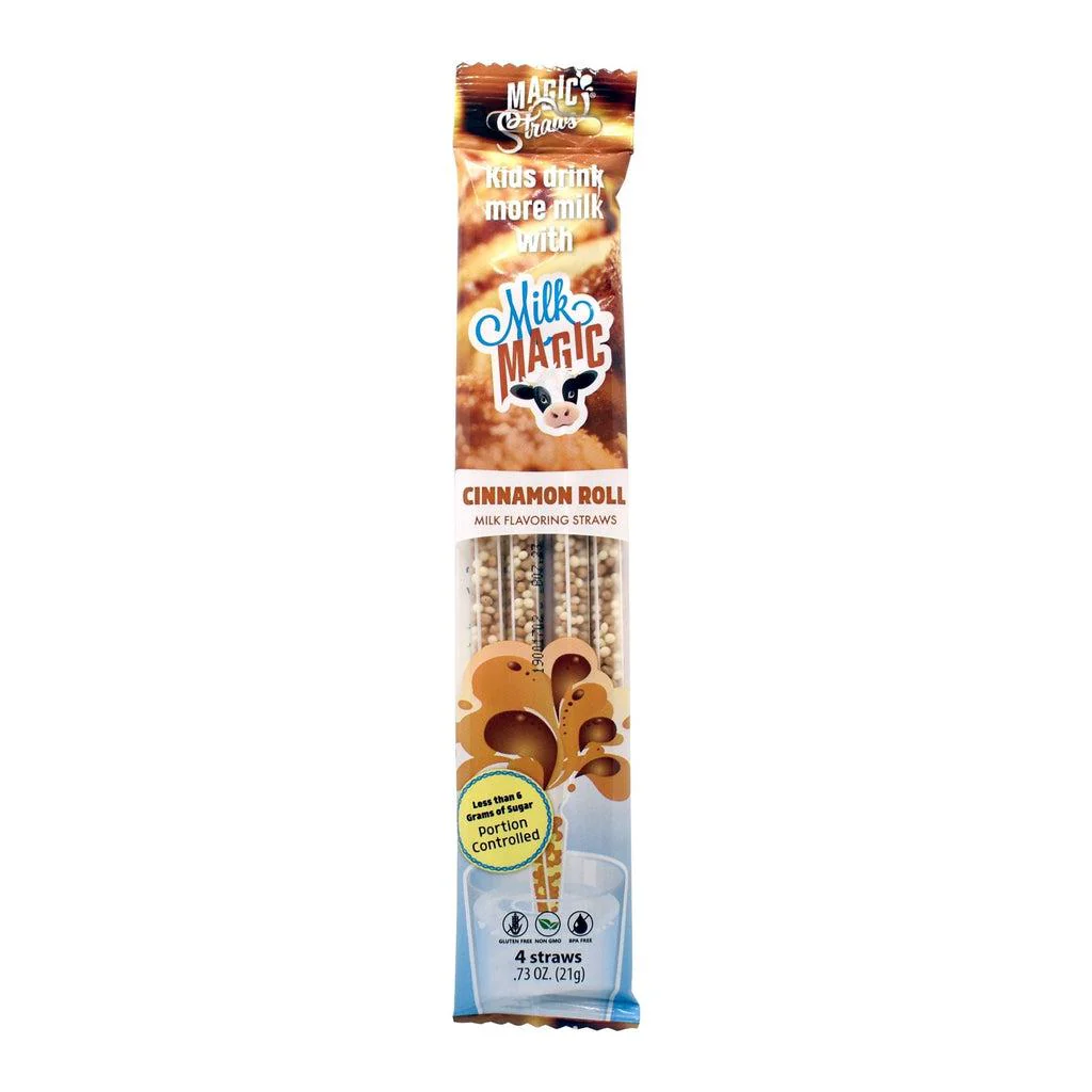 Cinnamon Roll Milk Straws