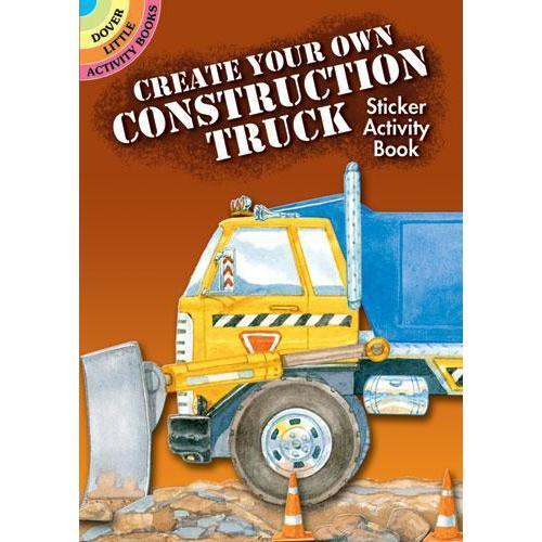 Create Your Own Construction Truck Sticker Activity Book
