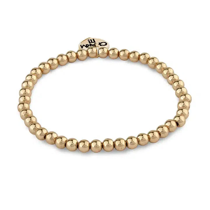 Gold Bead 4mm Bracelet