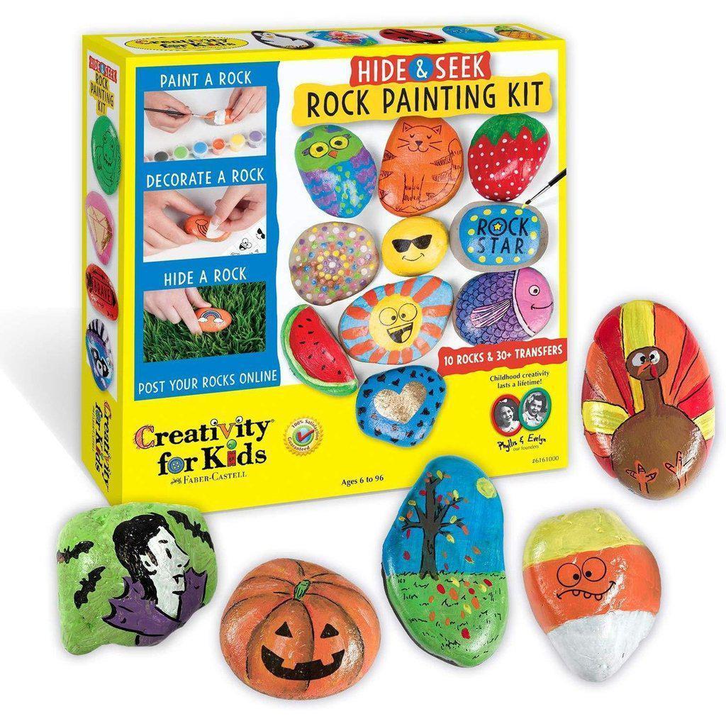 Hide & Seek Rock Painting