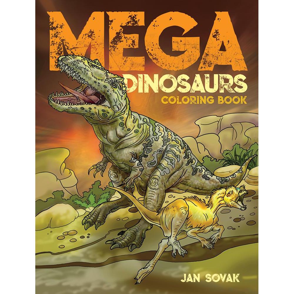 Mega Dinosaurs Coloring Book