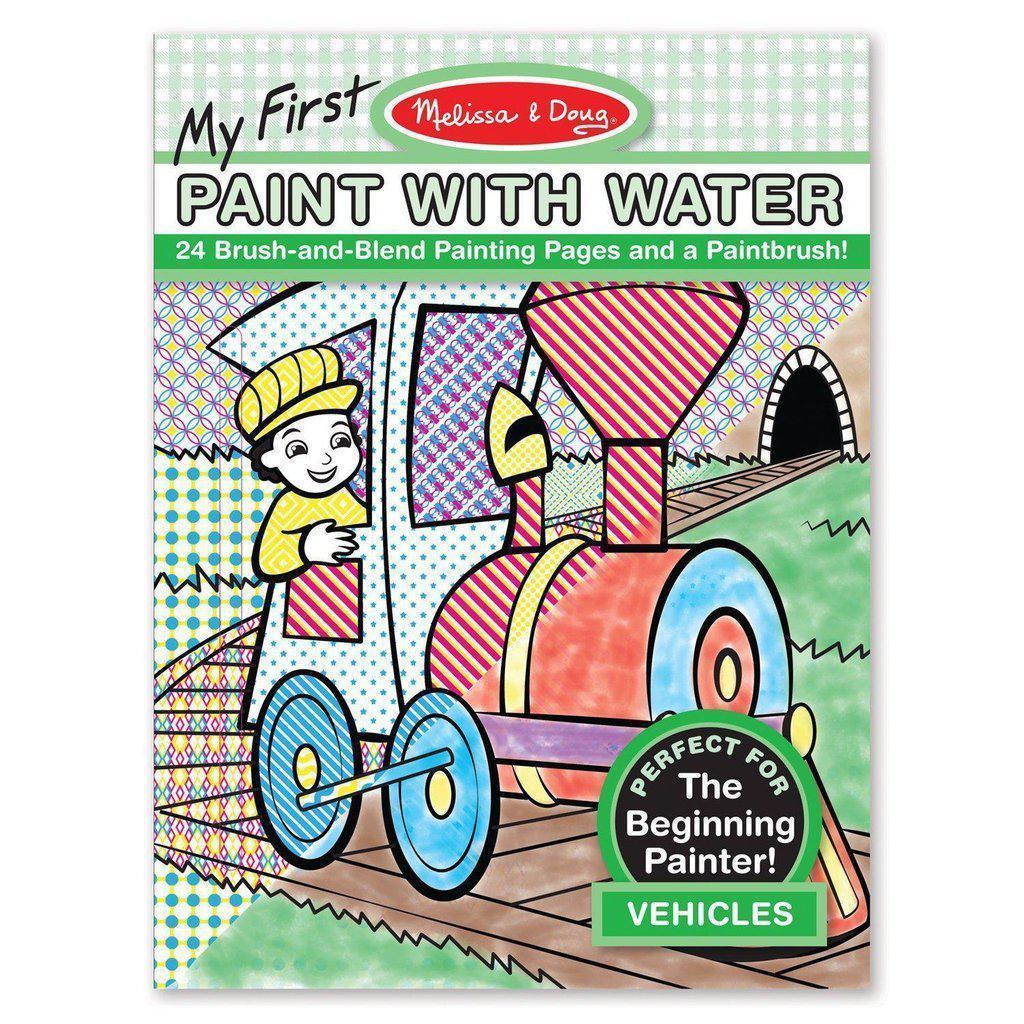 My First Paint with Water - Vehicles