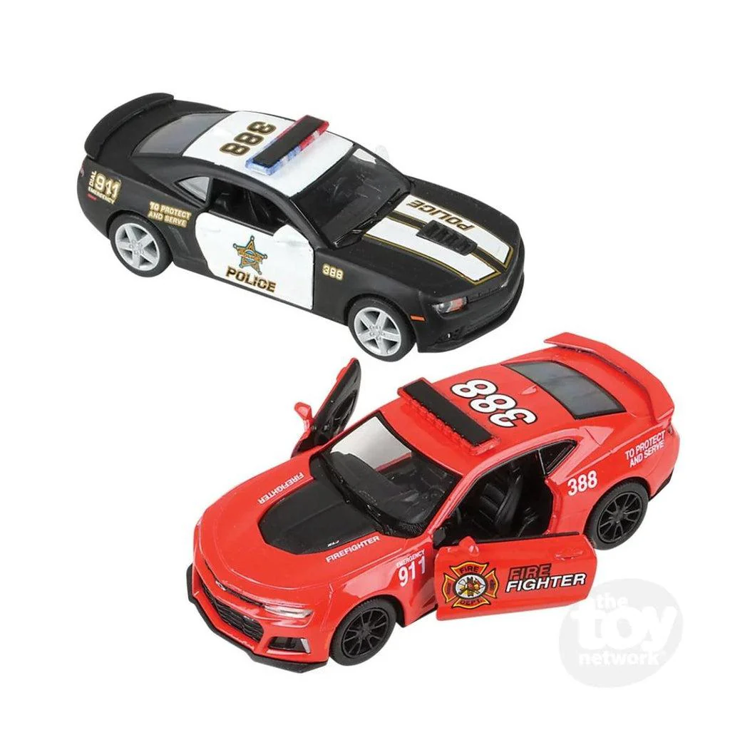 Pull-Back Chevy Police or Firefighter Camaro